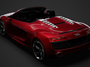 audi r8 v10 spyder 2016 Modèle 3D