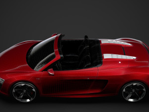 audi r8 v10 spyder 2016 Modèle 3D