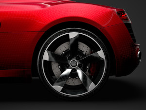 audi r8 v10 spyder 2016 Modèle 3D