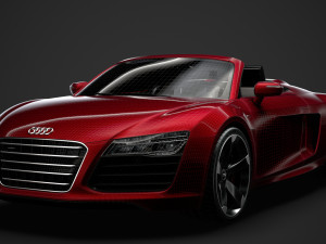 audi r8 v10 spyder 2016 Modèle 3D