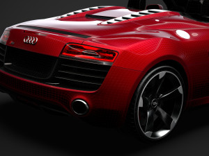 audi r8 v10 spyder 2016 Modèle 3D
