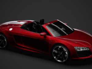 audi r8 v10 spyder 2016 Modèle 3D