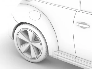 volkswagen e bugster 2020 3D Model