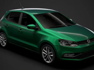 volkswagen polo tsi 5d typ6c 2017 Modèle 3D