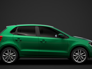 volkswagen polo tsi 5d typ6c 2017 3D Модель