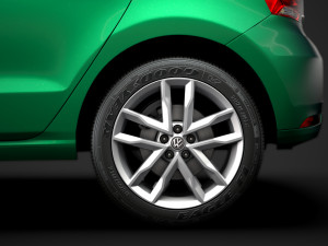 volkswagen polo tsi 5d typ6c 2017 3D Модель