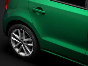 volkswagen polo tsi 5d typ6c 2017 3D Model