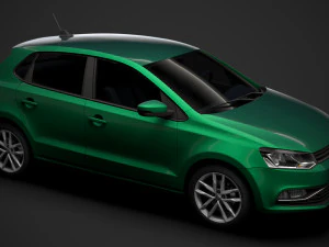 volkswagen polo tsi 5d typ6c 2017 3D Model