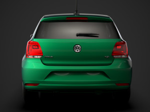 volkswagen polo tsi 5d typ6c 2017 3D Модель