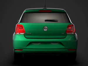 volkswagen polo tsi 5d typ6c 2017 3D Model