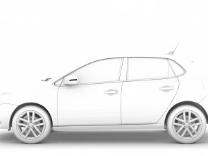 volkswagen polo tsi 5d typ6c 2017 3D Model