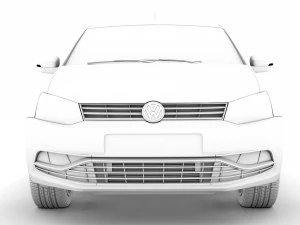 volkswagen polo tsi 5d typ6c 2017 3D Model
