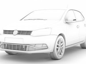 volkswagen polo tsi 5d typ6c 2017 3D Модель
