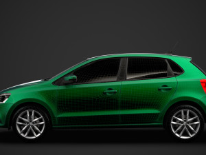 volkswagen polo tsi 5d typ6c 2017 3D Модель