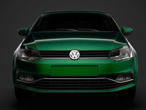 volkswagen polo tsi 5d typ6c 2017 3D Model