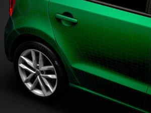 volkswagen polo tsi 5d typ6c 2017 3D Model