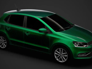 volkswagen polo tsi 5d typ6c 2017 3D Model