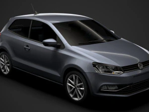 volkswagen polo tsi 3d typ6c 2017 Modèle 3D