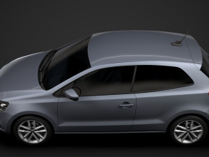 volkswagen polo tsi 3d typ6c 2017 Modelo 3D