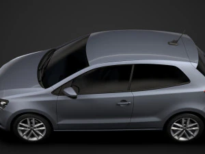 volkswagen polo tsi 3d typ6c 2017 3D Model