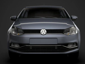 volkswagen polo tsi 3d typ6c 2017 3D Model