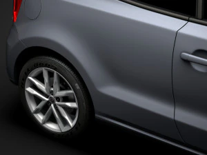 volkswagen polo tsi 3d typ6c 2017 3D Model