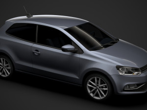 volkswagen polo tsi 3d typ6c 2017 Modelo 3D