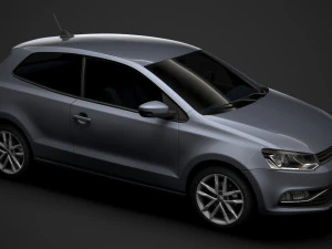 volkswagen polo tsi 3d typ6c 2017 3D Model