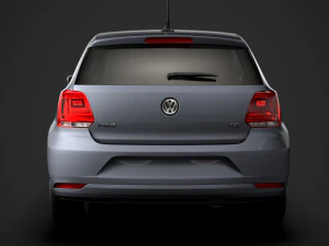 volkswagen polo tsi 3d typ6c 2017 3D Model