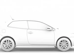 volkswagen polo tsi 3d typ6c 2017 3D Model