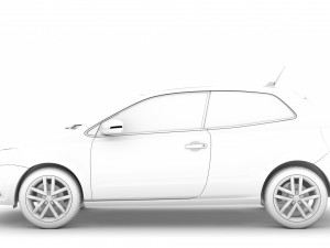 volkswagen polo tsi 3d typ6c 2017 Modelo 3D