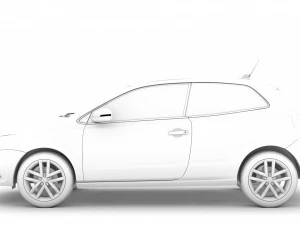 volkswagen polo tsi 3d typ6c 2017 3D Model