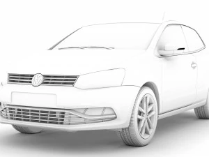 volkswagen polo tsi 3d typ6c 2017 3D Model