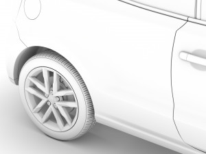 volkswagen polo tsi 3d typ6c 2017 Modelo 3D
