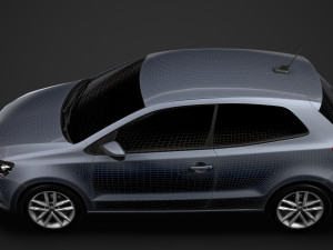 volkswagen polo tsi 3d typ6c 2017 Modelo 3D