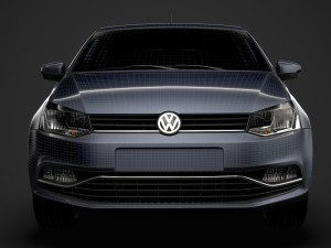 volkswagen polo tsi 3d typ6c 2017 Modelo 3D