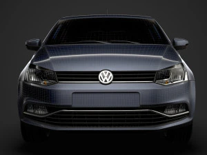 volkswagen polo tsi 3d typ6c 2017 3D Model