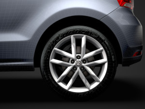 volkswagen polo tsi 3d typ6c 2017 Modelo 3D