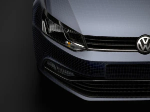 volkswagen polo tsi 3d typ6c 2017 3D Model