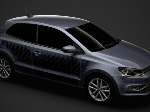 volkswagen polo tsi 3d typ6c 2017 Modelo 3D