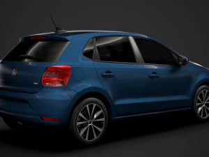 volkswagen polo tdi 5d typ6c 2017 Model 3D