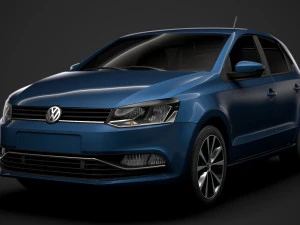 volkswagen polo tdi 5d typ6c 2017 Model 3D