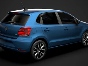 volkswagen polo tdi 5d typ6c 2017 Model 3D