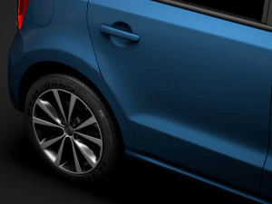 volkswagen polo tdi 5d typ6c 2017 Model 3D