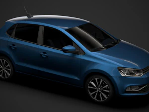 volkswagen polo tdi 5d typ6c 2017 Model 3D