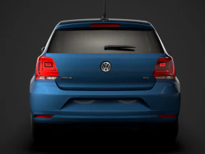 volkswagen polo tdi 5d typ6c 2017 Model 3D