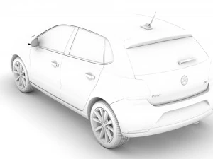 volkswagen polo tdi 5d typ6c 2017 Model 3D