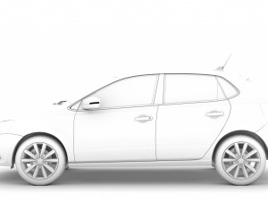 volkswagen polo tdi 5d typ6c 2017 Model 3D