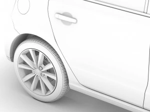 volkswagen polo tdi 5d typ6c 2017 Model 3D