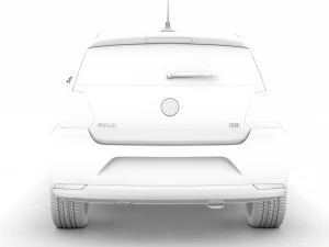 volkswagen polo tdi 5d typ6c 2017 Model 3D